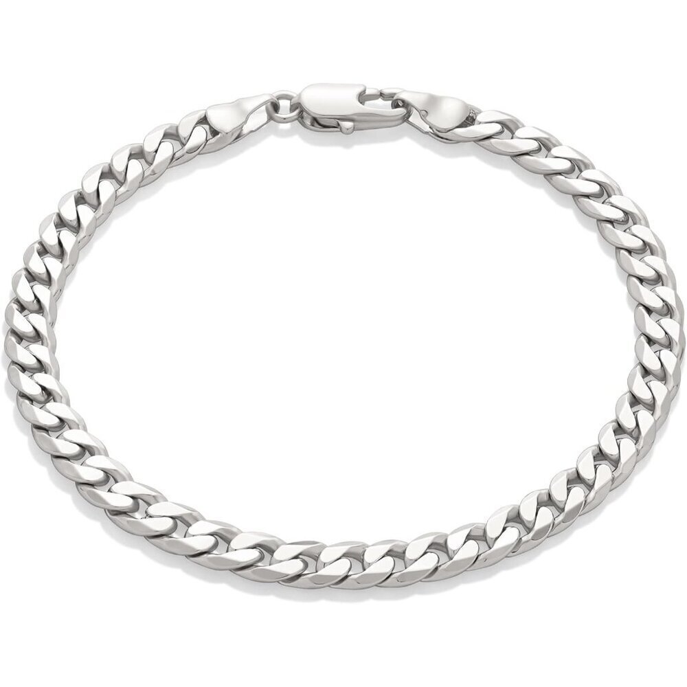 🔥 Amazon Essentials Chain Bracelet Women Silver Sterling Curb Stacking Jewelry